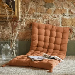 Matelas de sol gaze de coton (60 x 120 cm) Gaïa Abricot