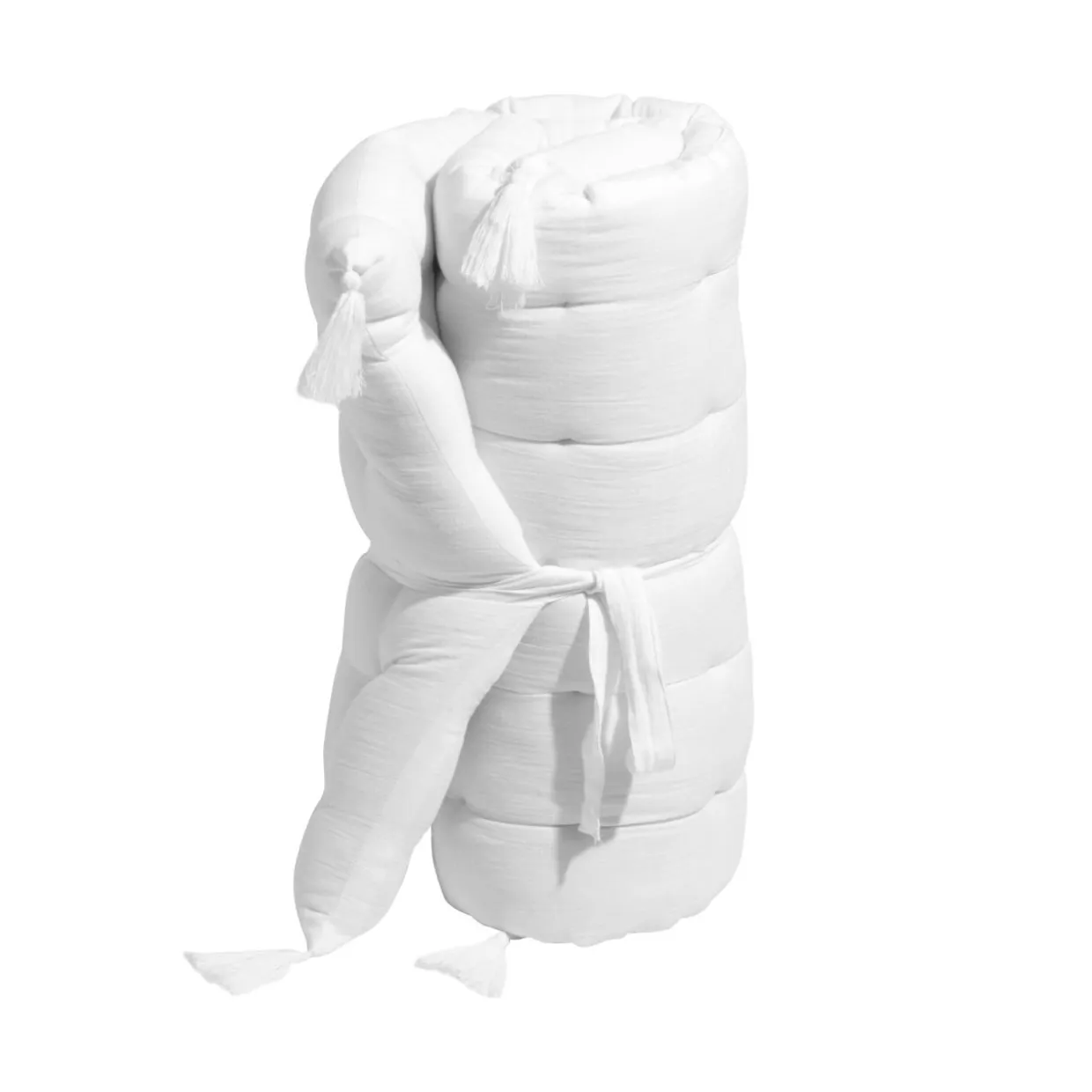 Matelas de sol gaze de coton (60 x 120 cm) Gaïa Blanc chantilly