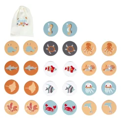 Memory enfant carton Animaux Multicolore