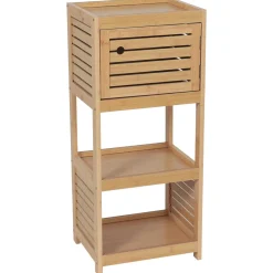 Meuble bas de salle de bain (36 x H83 cm) Trinidad naturel