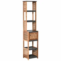 Meuble colonne salle de bain (38 x H170 cm) Elément Acacia