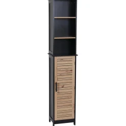 Meuble colonne salle de bain (35 x H173 cm) Bergen Noir
