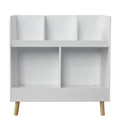 Meuble de rangement enfant bois 5 cases (H70 cm) Hector Blanc