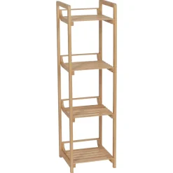 Meuble rangement bambou 4 étagères (30 x H104 cm) Harmonie Naturel