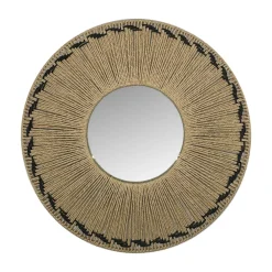 Miroir mural rond en corde (D65 cm) Tuvalu Naturel