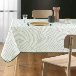 Nappe carrée anti tache (150 x 150 cm) Linea Blanche