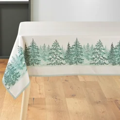 Nappe de Noël rectangulaire (150 x 300 cm) Christmas Ecru