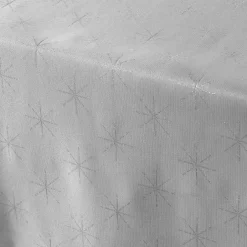 Nappe de Noël rectangulaire (140 x 240 cm) Etoiles Gris