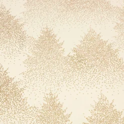Nappe de Noël rectangulaire (140 x 240 cm) Forêt de Sapin Or