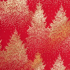 Nappe de Noël rectangulaire (140 x 360 cm) Sapin Rouge