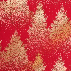 Nappe de Noël rectangulaire (140 x 240 cm) Sapin Rouge