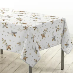 Nappe de Noël rectangulaire (150 x 240 cm) Guido Blanc