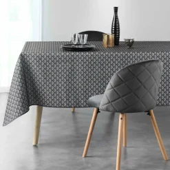 Nappe rectangulaire anti tache (150 x 240 cm) Artchic Gris anthracite