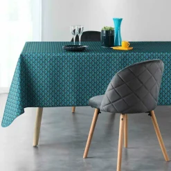 Nappe rectangulaire anti tache (150 x 240 cm) Artchic Bleue