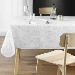 Nappe rectangulaire anti tache (150 x 240 cm) Lonigold Blanche