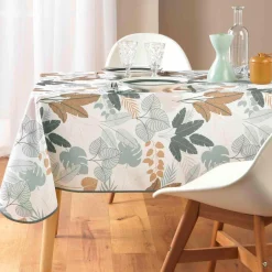 Nappe rectangulaire antitache (150 x 240 cm) Fidji Verte