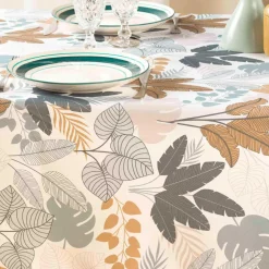 Nappe rectangulaire antitache (150 x 240 cm) Fidji Verte