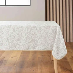 Nappe rectangulaire anti tache (145 x 240 cm) Leya Beige