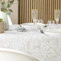 Nappe rectangulaire anti tache (145 x 240 cm) Leya Beige