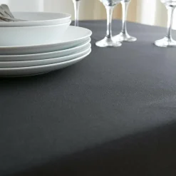 Nappe rectangulaire anti tache (140 x 300 cm) Elise Noire
