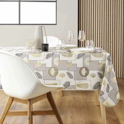 Nappe rectangulaire anti tache (145 x 240 cm) Natane Beige