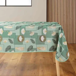 Nappe rectangulaire anti tache (145 x 240 cm) Natane Vert sauge