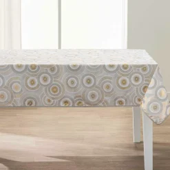 Nappe rectangulaire antitache (145 x 240 cm) Eclipse Blanche