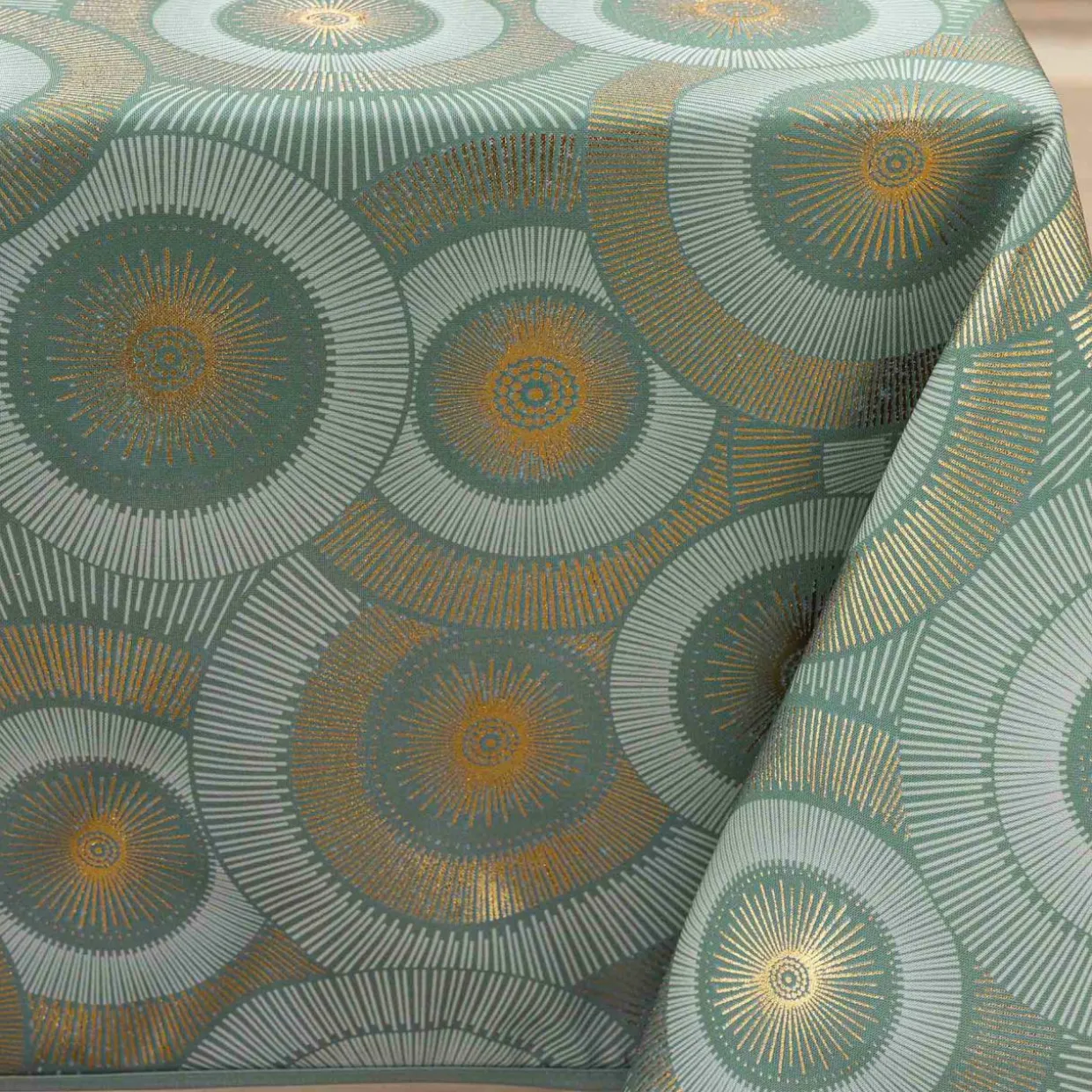 Nappe rectangulaire antitache (145 x 240 cm) Eclipse Vert Sauge