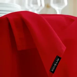 Nappe rectangulaire anti tache (140 x 350 cm) Elise Rouge
