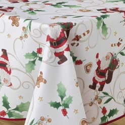 Nappe rectangulaire anti tache (150 x 300 cm) Père Noël Blanc