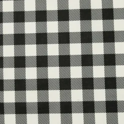 Nappe rectangulaire coton enduit (150 x 350 cm) Vichy Noire