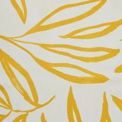 Nappe rectangulaire coton enduit (150 x 350 cm) Galice Jaune moutarde