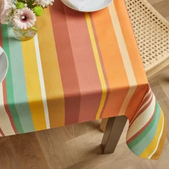 Nappe rectangulaire coton enduit (150 x 350 cm) Ajaccio Multicolore