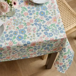 Nappe rectangulaire coton enduit (150 x 350 cm) Corolle Multicolore