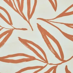 Nappe rectangulaire coton enduit (150 x 350 cm) Galice Terracotta