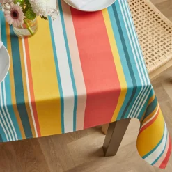 Nappe rectangulaire coton enduit (150 x 350 cm) Bonifacio Multicolore