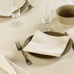 Nappe rectangulaire coton (150 x 240 cm) Serafine Ecru