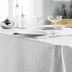 Nappe rectangulaire enduite (140 x 250 cm) Azuline Grise