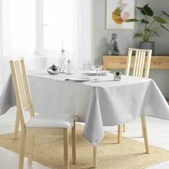 Nappe rectangulaire enduite (140 x 250 cm) Azuline Grise