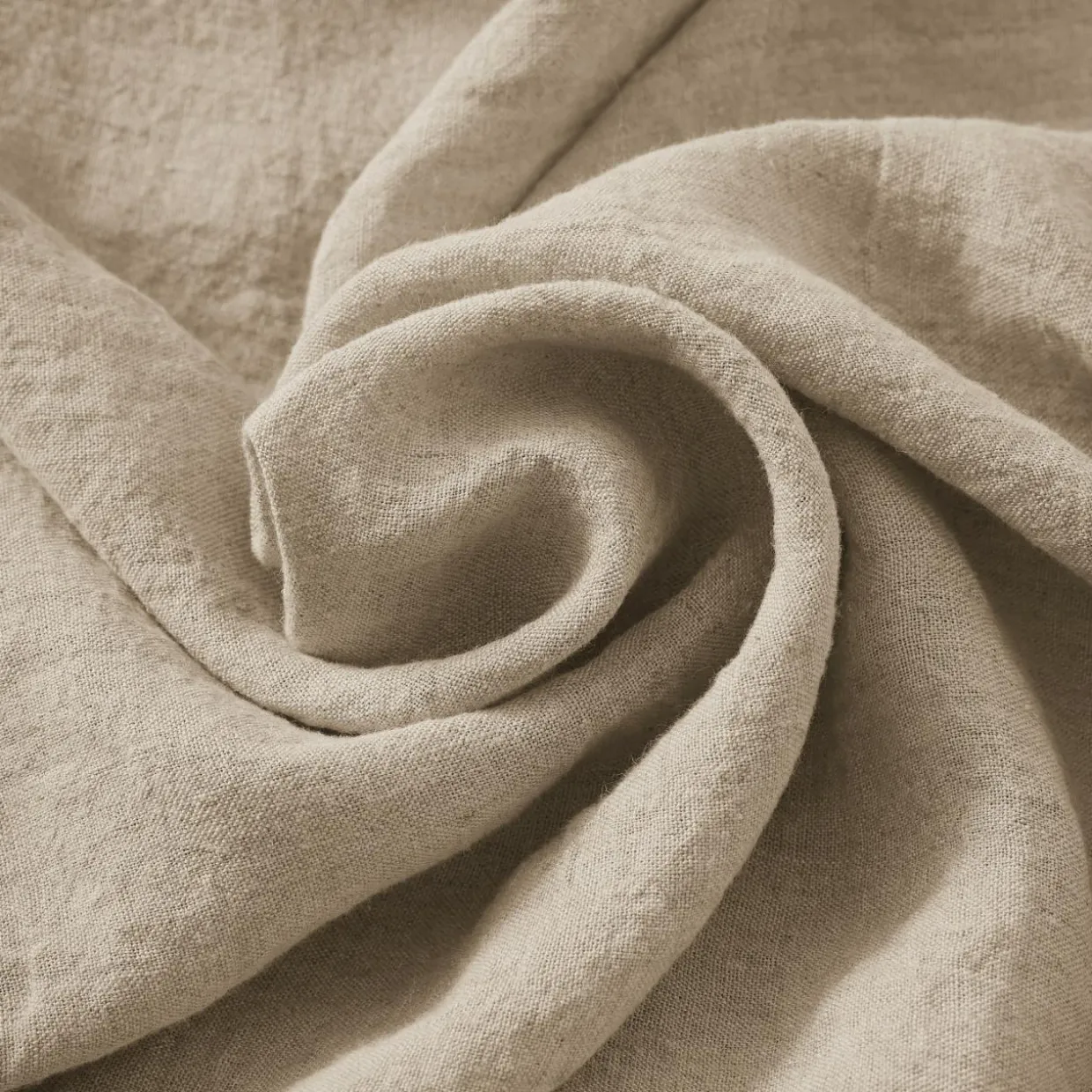 Nappe rectangulaire lin lavé (170 x 250 cm) Louise Beige