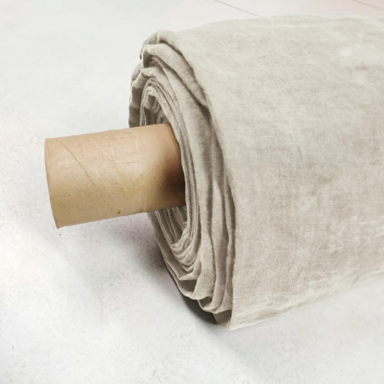 Nappe rectangulaire lin lavé (170 x 250 cm) Louise Beige
