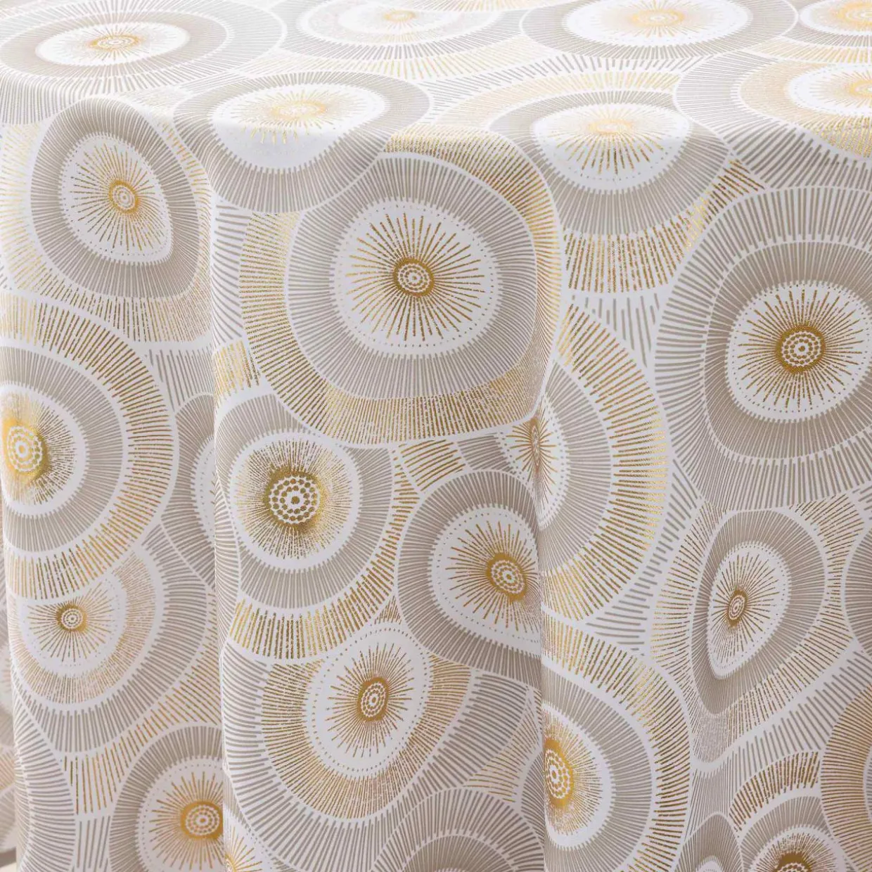 Nappe ronde antitache (180 cm) Eclipse Blanche