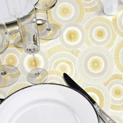 Nappe ronde antitache (180 cm) Eclipse Blanche