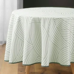 Nappe ronde anti tache (180 cm) Linea Blanche