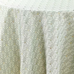Nappe ronde anti tache (180 cm) Piana Vert sauge