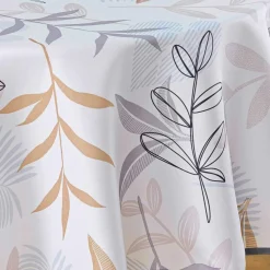 Nappe ronde anti-taches (D180 cm) Miraline Grise