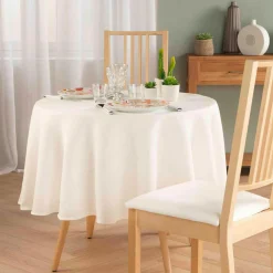 Nappe Ronde (180 cm) Stella Blanche