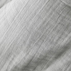 Nappe ronde gaze de coton (180 cm) Gaïa Gris nuage