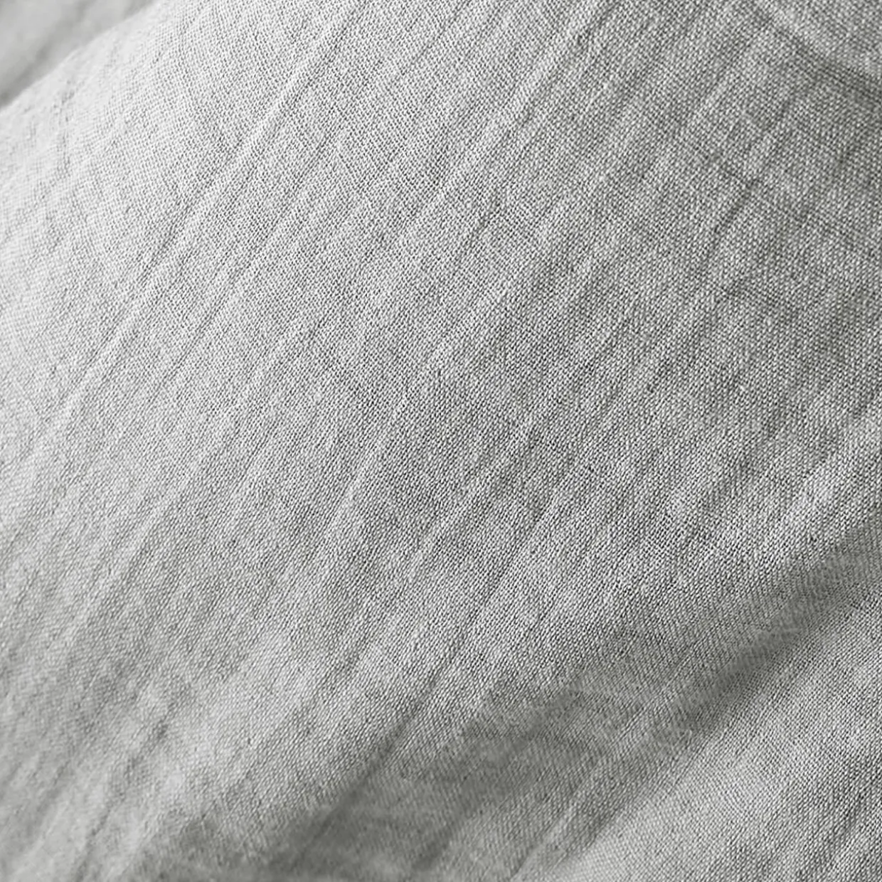 Nappe ronde gaze de coton (180 cm) Gaïa Gris nuage