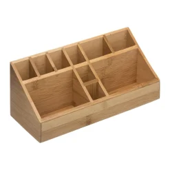 Organisateur de maquillage Compartiment Bambou